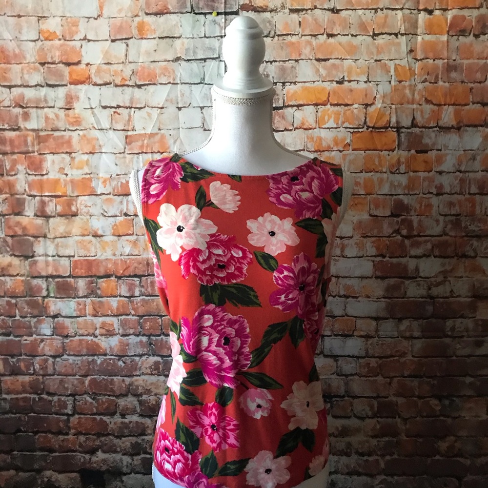 Ann Taylor Floral Sleeveless Top